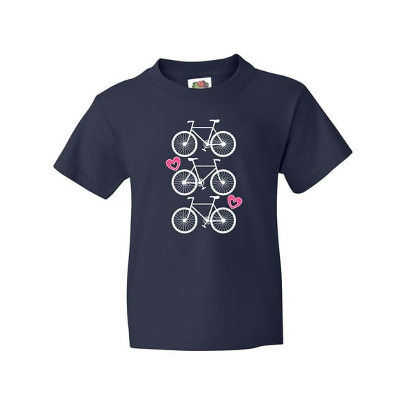 Inktastic Biking Bicycle Silhouette Youth T-Shirt