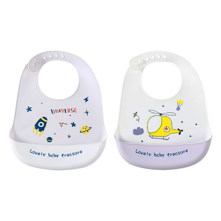 

Cute Silicone Baby Bibs for Babies & Toddlers (10-72 Months) Waterproof Soft Unisex Non Messy mixstyle1，G189352
