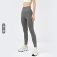 thumbnail image 4 of Leggings sin costuras para gimnasio para mujer, pantalones deportivos para Yoga, mallas elásticas de cintura alta para Fitness, ropa deportiva, 4 of 5