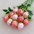 thumbnail image 2 of Simulated Single Bulgarian Rose Photo Photography Home Furnishing Store Decoration Beautiful Fake Flowers, 2 of 5