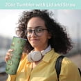 thumbnail image 5 of 20 oz Skinny Tumblers with Lid and Straw, 5 of 5