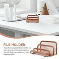 thumbnail image 2 of File Holder Desktop Book Rack Delicate Book Organizer Vertical Office Magazine Rack Home Supply, 2 of 9