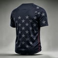 thumbnail image 4 of JULMCOMO Men's USA Soccer Jersey 2026 Soccer Cup Short Sleeve Football Shirts Crew Neck Fan Wear American Flag Graphic Tees Navy XL, 4 of 4