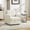 Beige, variant on Newest Swivel Accent Chair with Hidden Storage, Diamond Tufted Armrests Square Club Chair & Pillow, 360° Rotating, Beige