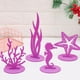 thumbnail image 3 of 4 Piezas De Decoración De Fiesta De Sirena Oceánica Para Suministros De Decoración De Baby Shower, Morado SM SunniMix Centro de mesa de fiesta de sirena, 3 of 7