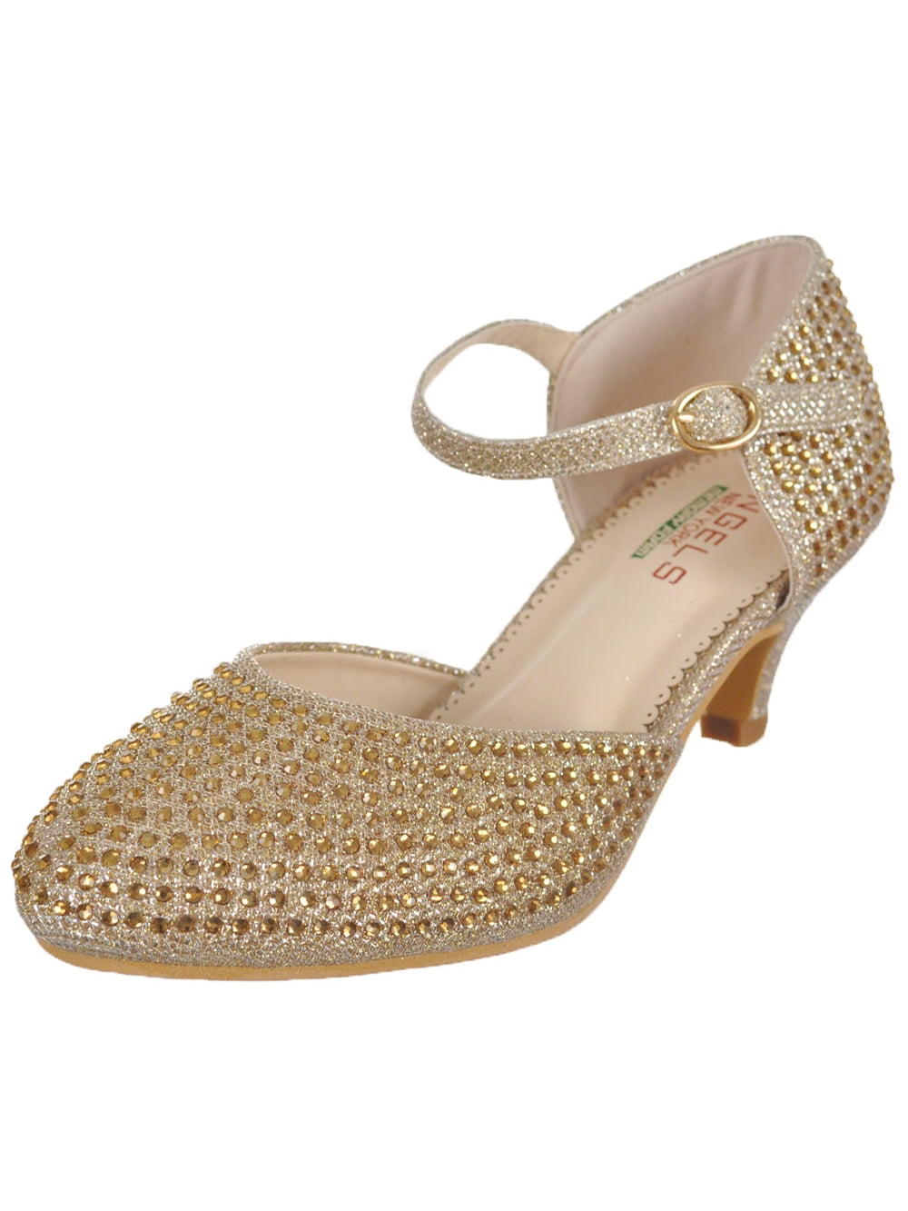 gold pumps for girls