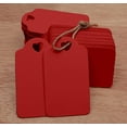 thumbnail image 4 of 100 Pcs Heart Punched Rectangular Hang Tag Wedding Favor Blank Tags with Free Natural Jute Twine - Colours Available, 4 of 7