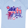 thumbnail image 4 of Inktastic 4th of July Fireworks Stars and American Flag Boys or Girls Baby Bodysuit, 4 of 5