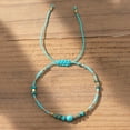 thumbnail image 2 of Bracelet Turquoise Beads Healing Protection Calming Chakra Dainty Women Men Gift, 2 of 2