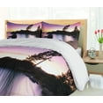 thumbnail image 5 of Ambesonne Nature Duvet Cover Set, Landscape Lake Tahoe, 2-Calking, Dark Brown Peach, 5 of 7