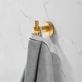 thumbnail image 3 of Tcbosik Bathroom Accessories Towel Bar Set, 6 Pieces Brushed Gold Wall Mounted Bathroom Hardware Set, Includes 23.5in Hand Towel Bar, 16in Hand Towel Bar, Paper Holder, Towel Ring and 2 Hooks, 3 of 7