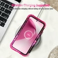 thumbnail image 7 of Casetego for Samsung Galaxy S25 Plus 5G Case,Glow in The Dark Three Layer Heavy Duty Sturdy Shockproof Protection Rugged Hard PC+Soft TPU Bumper Case for Galaxy S25 Plus,Pink Blue Butterfly, 7 of 7