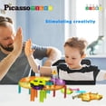 thumbnail image 3 of PICASSO TILES Pista de Carreras Mini de Azulejos Magnéticos para Niños, 40 Piezas, 3 of 5