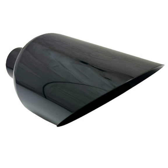 Exhaust Tip 6.00" X 12.00" Long 2.50" Inlet Slant WCHRSS60012-250-BC-S Black Chrome 304 Stainless Wesdon Exhaust Tip