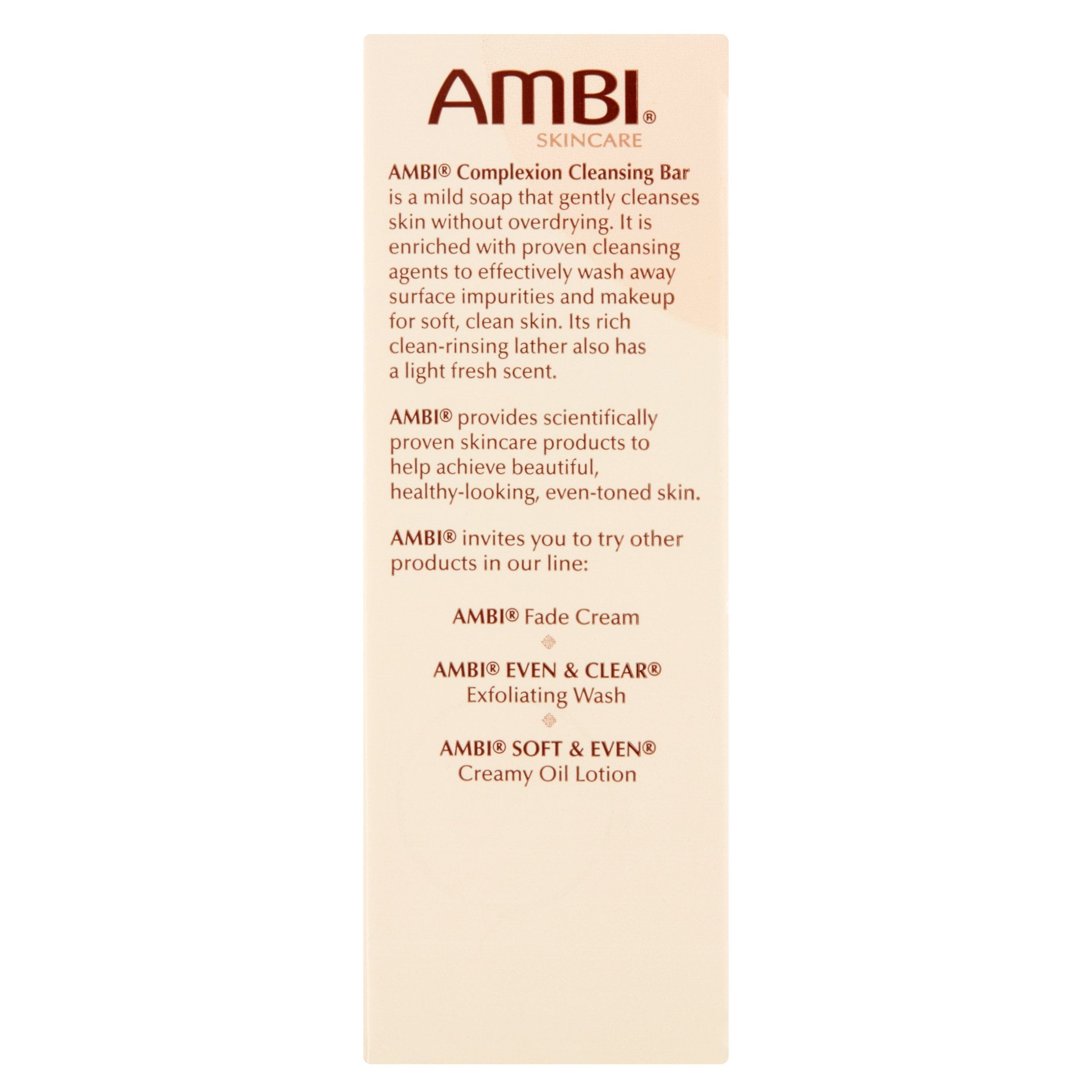 Ambi Cleansing Bar Soap Complextion 3.5oz 2 Pack