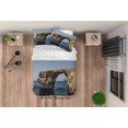 thumbnail image 2 of 3D Sea Rock Paisaje Funda nórdica Set Ropa de cama Set Funda nórdica Fundas de almohada 51, 2 of 3