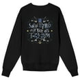 thumbnail image 2 of Coraline Some Things Are Not As They Seem Crew Neck Long Sleeve Black Adult Sweatshirt
-Small, 2 of 7