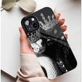 thumbnail image 5 of Luxury Crowned Serpent Phone Case for Trendy Shoppers & Fashion Enthusiasts Sparkling Black White Design Compatible with iPhone 11/12/13/14/15/16 (Pro Max/Plus), 5 of 9
