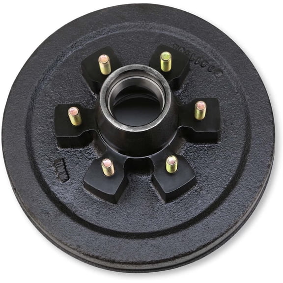 One New 12" X 2" Trailer Brake Drum 6 on 5.5" B.C. for 5200-6000 Lbs Axle - 22003