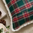 thumbnail image 6 of Plaid Holiday Decorative Lumbar Pillow Cover, 11.8X19.7In, Decorative Cushion Covers for Sofa Couch Bedroom (Green), 6 of 6