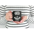 thumbnail image 2 of Just Another Coffee Drinker with a Camping Problem or Drinkware, Black 11oz Ceramic Mug, 2 of 5