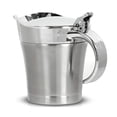 thumbnail image 6 of Stainless Steel Gravy Boat With Hinged Lid And Pouring Lever For Sauce And Syrup In Brushed Silver Finish, 6 of 7
