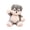 Dark Gray, variant on 23.62in Husky Plush Toy Soft Stuffed Dog Pillow Swingable Limbs for Birthday Gift Home Decor
