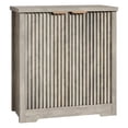 thumbnail image 3 of Modern Fluted Sideboard Buffet Cabinet – Adjustable Shelves, Metal Handles, Spacious Storage – Dining, Kitchen, Living Room, Entryway – Antique Light Color, 3 of 8