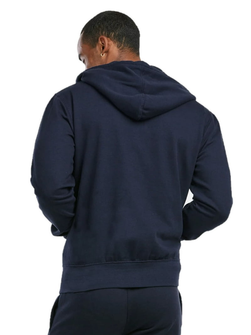 Men's Cotton Blend Zipper Hoodie, Lightweight Fleece Lined Men's Cotton Blend Zipper Hoodie, Lightweight Fleece Lined