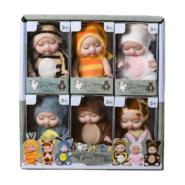 Baby Set 6st/set Mjuk baby Baby med kläder Set Realistisk docklook Riktig present till tjej CMK