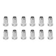 thumbnail image 1 of Metal Guitar Ferrules, Wear Resistant Glossy Finish Easy To Install 12PCS Standard Size High Hardness Electric Guitar Bushing  For Musical Instruments Black,Silver,Gold, 1 of 8