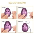 thumbnail image 5 of Alarma personal audible de seguridad, paquete de 6 llaveros de alarma de seguridad personal de 140 dB con luz LED, alarma de seguridad de emergencia para mujeres, hombres, niños, ancianos, 5 of 5