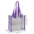 thumbnail image 3 of Stadium Approved Clear Tote Bags 12 x 12 x 6 Inch Large Clear Plastic Tote Bag with Handles for Work Sports, 3 of 3