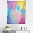 thumbnail image 1 of Indie Tapestry, Abstract Triangles Classical Diamond Line Pattern in Dreamy Colors Modern, Fabric Wall Hanging Decor for Bedroom Living Room Dorm, 5 Sizes, Multicolor, by Ambesonne, 1 of 1