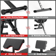 thumbnail image 5 of GIKPAL 10 Positions Adjustable Weight Bench Workout Bench for Home Gym,Olympic Weight Bench Press for Full Body Strength Training,Support up to 900lbs, 5 of 10