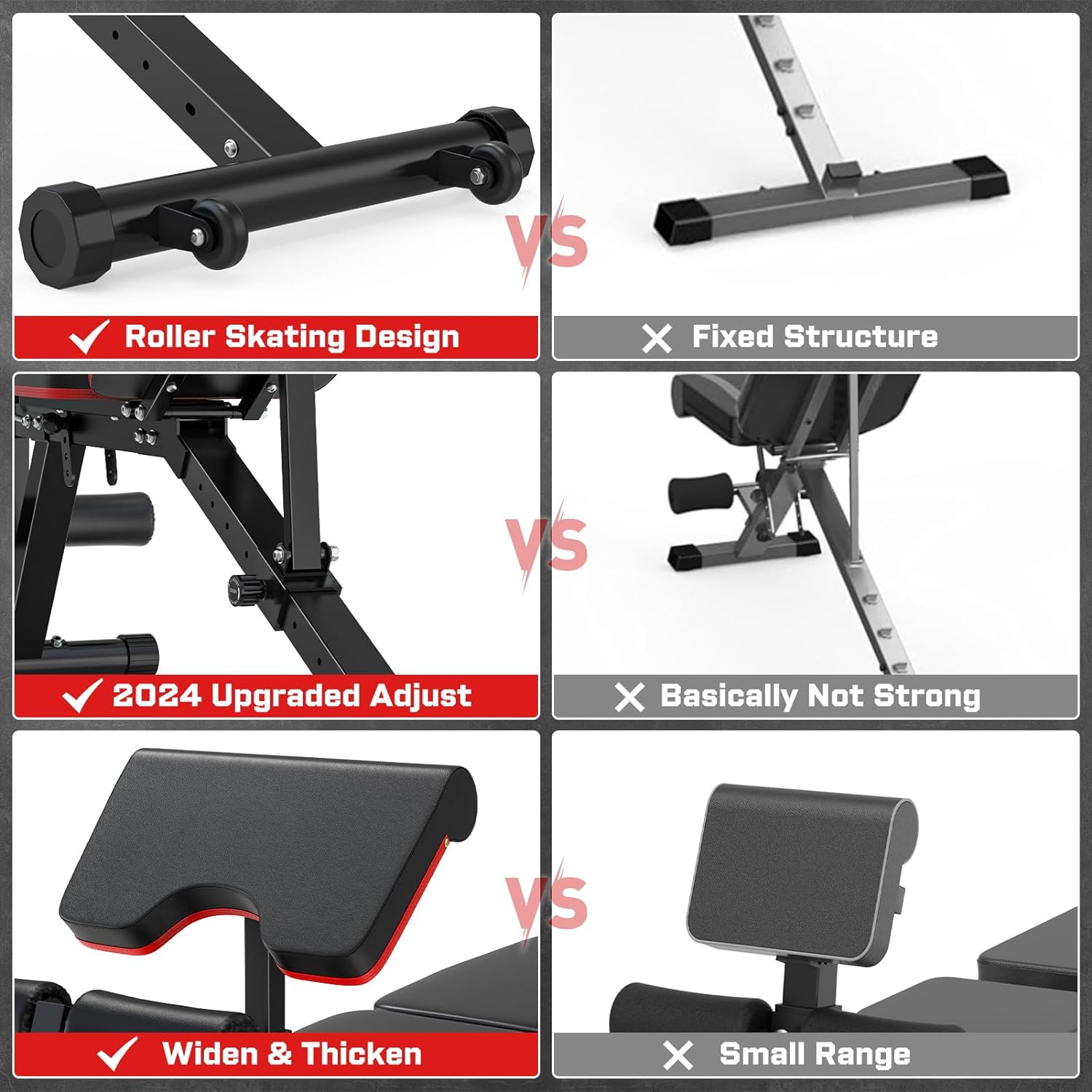 GIKPAL 10-Position Adjustable Olympic Weight Bench photo 5