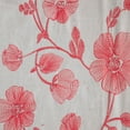 thumbnail image 3 of Zelouf Glenda Floral Embroidery Cotton Voile  , Sewing, DIY, Crafts Fabric by the Yard, White/strawberry, 20 Yard, 3 of 3