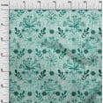 thumbnail image 3 of oneOone Rayon Dark Teal Green Fabric Floral Dress Material Fabric Print Fabric By The Yard 56 Inch Wide, 3 of 4