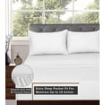 thumbnail image 4 of RUVANTI 100% Cotton Sheets – Queen Size Percale Bedding, Cooling & Breathable Floral Design, Durable with a Crisp, Soft & Comfortable Feel, 16" Deep Pocket, 4-Piece Set, White, 4 of 8