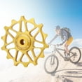 thumbnail image 2 of Road Bike Ceramic Pulley Rear Derailleur 12T/14T Bearing Jockey Wheel , 14T 14T Gold, 2 of 8