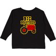 thumbnail image 3 of Inktastic Red Tractor Big Brother Boys Long Sleeve Toddler T-Shirt, 3 of 5