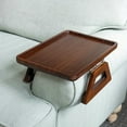 thumbnail image 3 of AMERTEER 1pc Couch Arm Table Clip On Tray Sofa Table For Couches  Couch Arm Tray Table  Portable Table  TV Table And Side Tables For Small Spaces  Stable Sofa Arm Table For Eating And Dri, 3 of 5