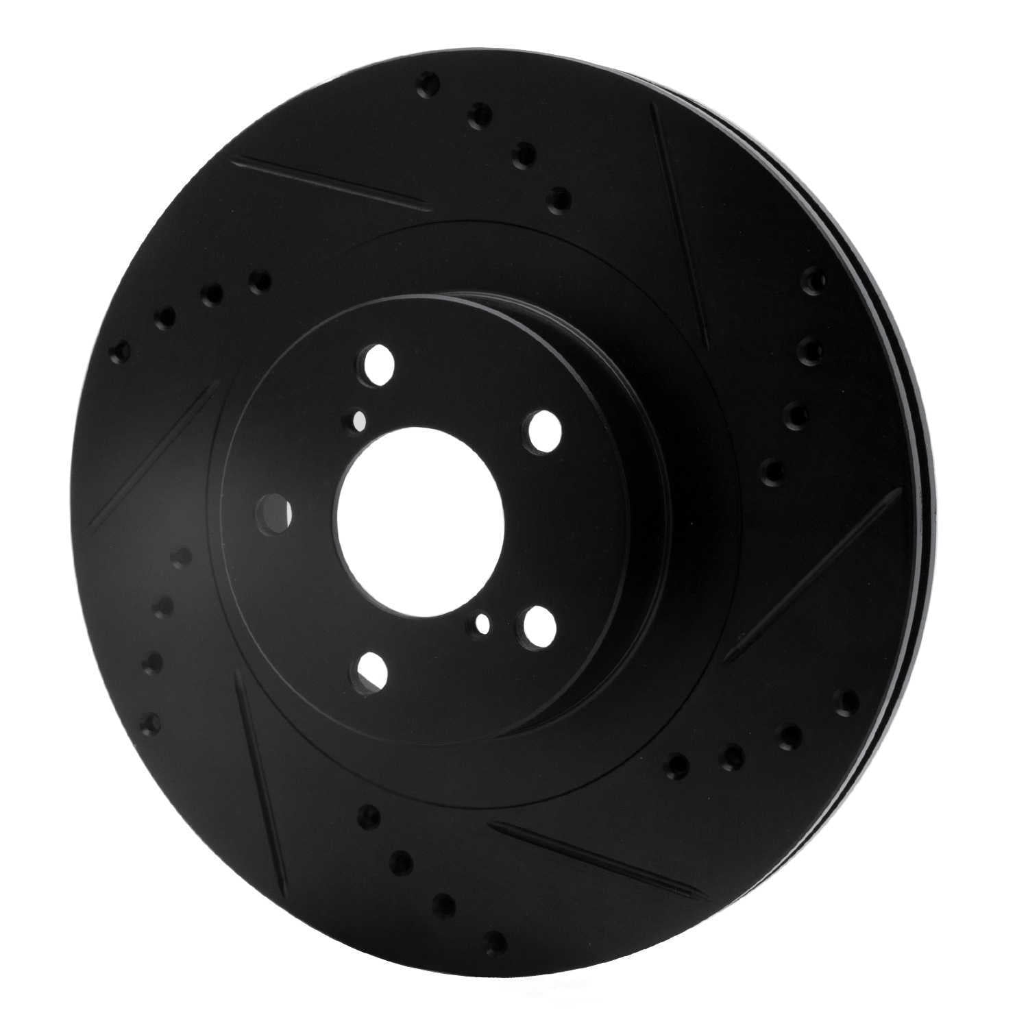 Dynamic Friction Company 633-13033R DFC Brake Rotor - Drilled And Slotted - Black