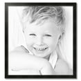 thumbnail image 2 of ArtToFrames 32" x 34" Honors Black with Silver Picture Frame, 32x34 inch Black Wood Poster Frame (WOM-5157),  Pack, 2 of 7