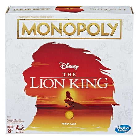 Monopoly Game Disney The Lion King Edition Family Board (Best Board Games For 4 6 Year Olds)