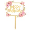 thumbnail image 1 of Birthday Cake Acrylic Topper Happy Birthday Cake Sign Birthday Party Cake Decor, 1 of 4