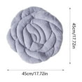 thumbnail image 3 of Plush Rose Cushion 18x18 Inches Floral Chair Pad Non Slip Floor Mat Decorative Seat Cover Dining Office Tatami Meditation Pillow decorative cover, 3 of 6