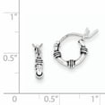 thumbnail image 2 of Sterling Silver Hoop Earrings QE5378, 2 of 2