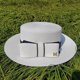 thumbnail image 1 of Sombrero de paja plano para mujer, Sombrero con lazo para el sol, playa, vacaciones, verano, 2023, 1 of 4