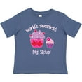 thumbnail image 3 of Inktastic World's Sweetest Big Sister Girls Baby T-Shirt, 3 of 5